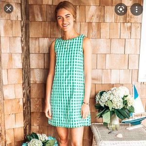 Kiel James Patrick Green Gingham Shift